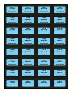 Union Exhibit Stickers - 32 per sheet